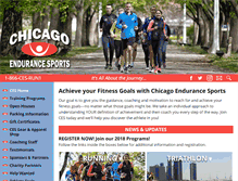 Tablet Screenshot of chicagoendurancesports.com